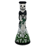 10" Bong - Glo in The Dark Mrs Skeleton Bong
