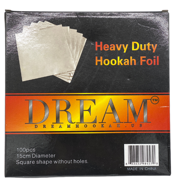 Dream Heavy Duty Hookah Foil 15cm Square 100pcs Sheet – The Smoke
