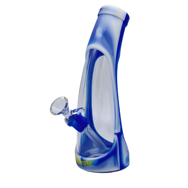 9.5" Bong - Dabmate Silicone Bong Ocean Tie Dye