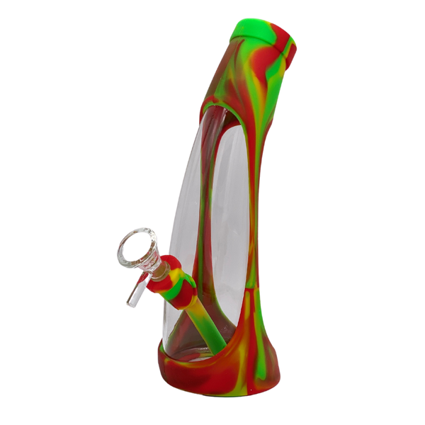 9.5" Bong - Dabmate Silicone Bong Rasta