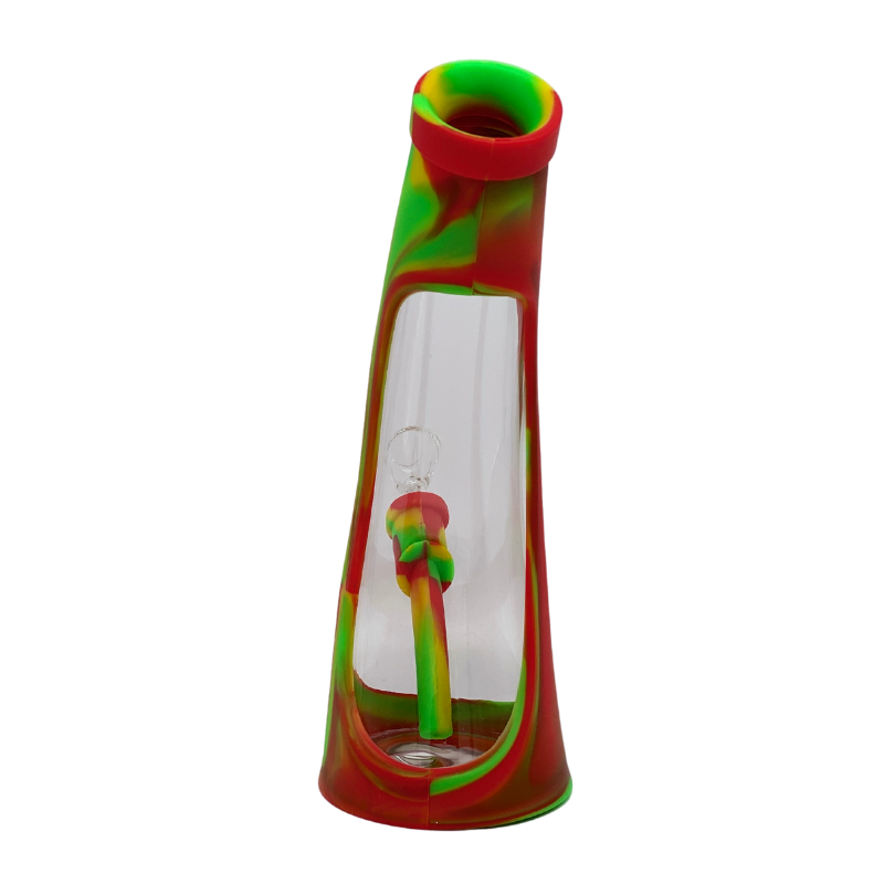 9.5" Bong - Dabmate Silicone Bong Rasta