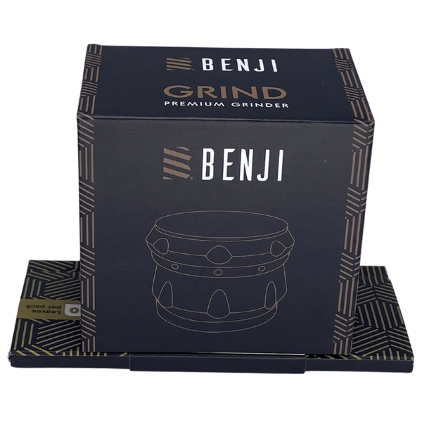 Benji Grind - Premium Aluminum Grinder + Papers + Tips