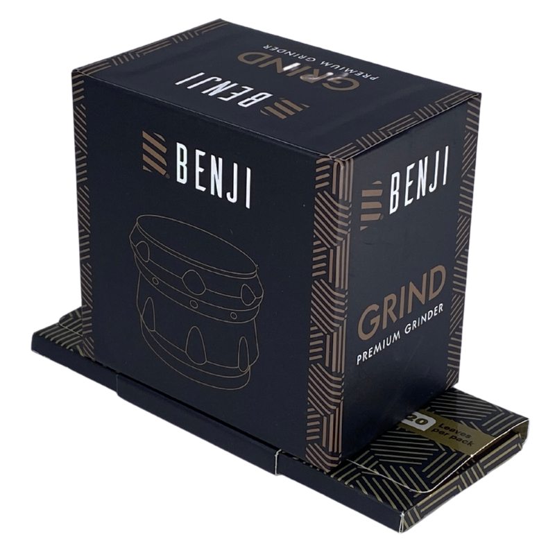 Benji Grind - Premium Aluminum Grinder + Papers + Tips