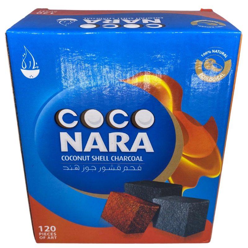 Coco Nara Coconut Shell Hookah Charcoal - 120pcs