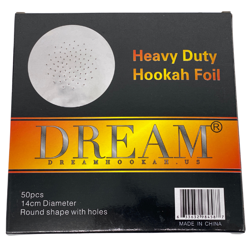 Dream Heavy Duty Hookah Foil 14cm Round with Holes 50pcs – The Smoke Father