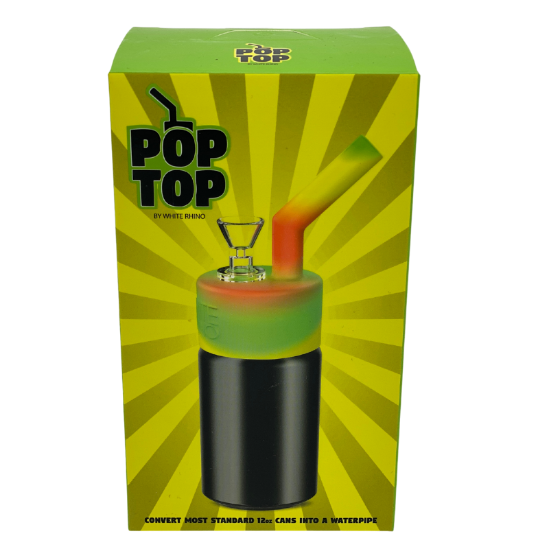 White Rhino Pop Top Adapter - Convert 12OZ Can to A Bong