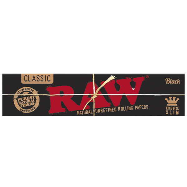 RAW Black Kingsize Slim Rolling Papers