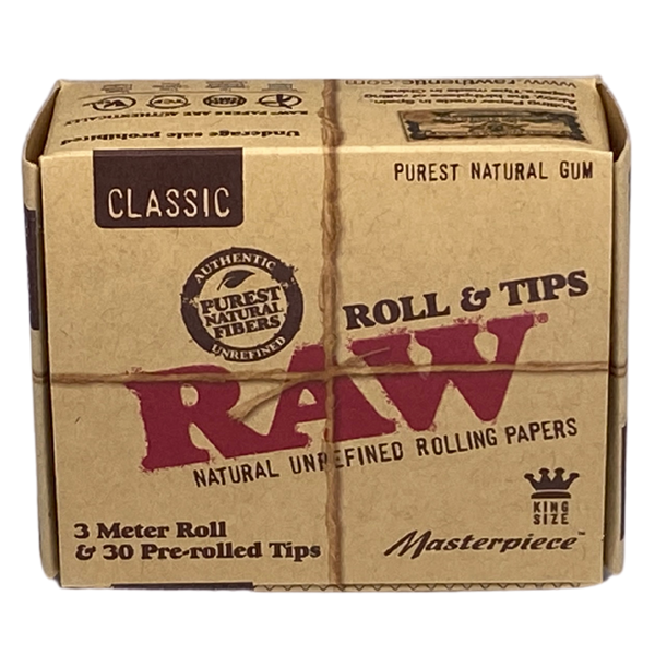 RAW Classic Masterpiece Kingsize Rolls + Tips