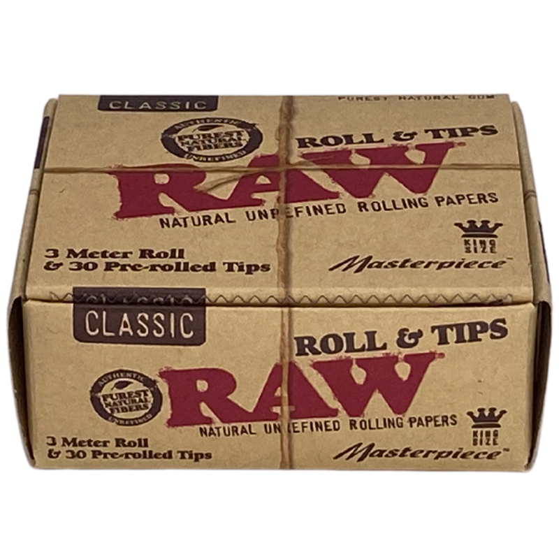 RAW Classic Masterpiece Kingsize Rolls + Tips