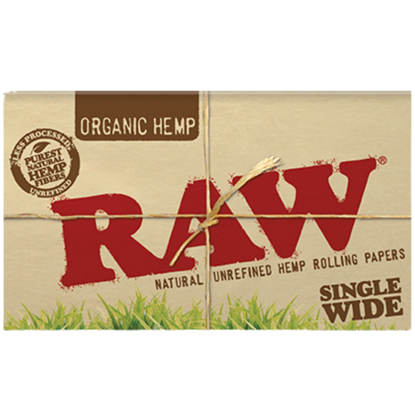 RAW Organic Hemp Single Wide Double Feed