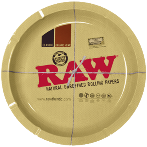 RAW Round Metal Rolling Tray 12"