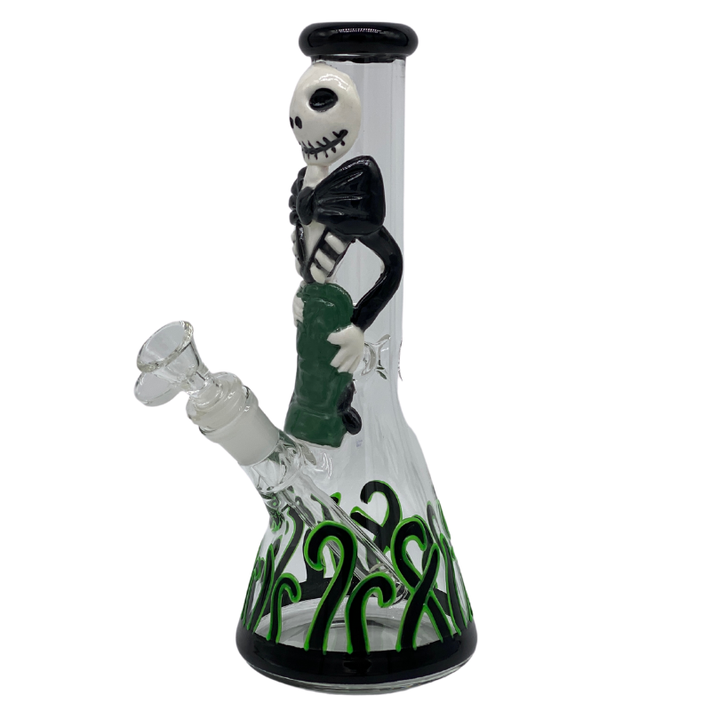 10 Bong - Glo in The Dark Mrs Skeleton Bong – The Smoke Father