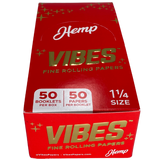 Vibes Hemp Rolling Papers - 1.25" - 1¼ Size