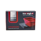 TRUWEIGH CRIMSON COLLAPSIBLE BOWL 200G X 0.01G