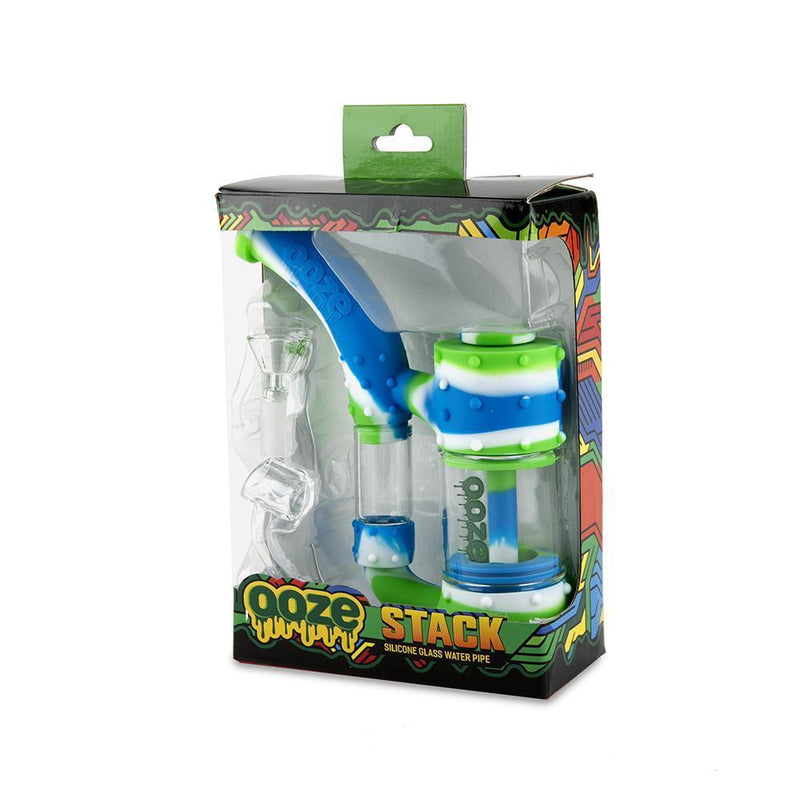 Ooze Stack Silicone Bubbler Bong & Dab Rig
